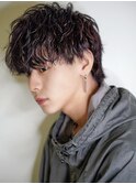 フリックパーマ/ツーブロックショート/韓国風マッシュ