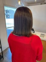 クララジャパン ナベシマ(CLALA JAPAN Nabeshima)&nbsp;縮毛矯正　質感ストレート　髪質改善カラー　顔まわり　ブリーチ