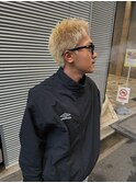 メンズカットメンズハイトーンスパイキーショートブロンド【GIA