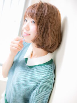 ブルー(BLUE) *CUORE水戸*…インナーカラーで空気感♪フェミニンボブb