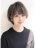 《Agu hair》大人かわいいひし形ショートボブ 小顔