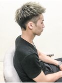 [m]コンマヘアソフトツーブロックアップバングツイストパーマ