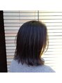 カル(caru)&nbsp;細かくハイライトをいれたパツンとボブ[髪質改善トリートメント]