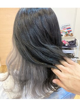 ラニハナクドウ(lanihana.kudo) +＊～暗髪ブルーブラックwithペールシルバー～＊+