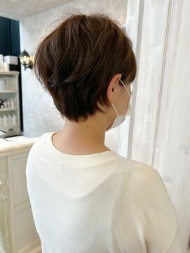 キャアリー(Caary) 福山市美容室Caary人気 スッキリ似合わせ冬ショートヘア
