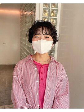 ナループロアボタン(Nalu pu loa BOTAN) 黒髪パーマ/ショートパーマ/ショートヘア/ワンカールパーマ