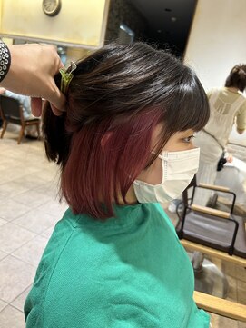 ネオリーブカップ 町田店(Neolive capu) インナーカラー　ピンク　Neolive capu町田店