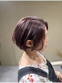 他と差が出るピンクアッシュボブ!