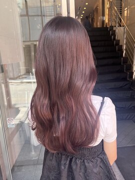 エル バイ ホーム(L by HOME) ブリーチなし！艶感たっぷりラベンダーピンクカラー