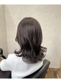 ヘルシースタイルのレイヤーセミロング