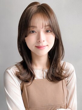 リヤン 表参道(lyann) レイヤー 小顔 デジタルパーマ ミニウルフ  チェリーブラウン ☆