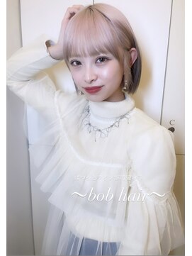 アマンドール(Aman D'or) ぱつっとラインが可愛いbobヘア♪