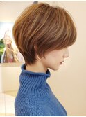 30代 40代 小顔 ショートカット ハイライト