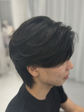 バース 梅田中崎町店(BIRTH) ニュアンスパーマセンターパートワンカールパーマ韓国メンズ