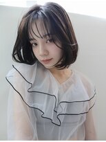 フィガロ ウメダ(FIGARO UMEDA)&nbsp;【西梅田】30代40代ヘアシースルーバング前下がりレイヤーボブ