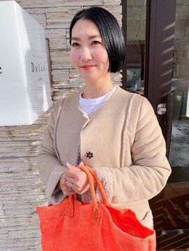 ドルセプラタ(Dulce plata) ブルーブラック暗髪×大人可愛い小顔ミニボブ20代30代40代