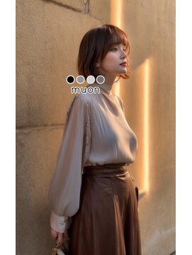 ムオン 浜町店(muon) 前上がり抜け感ボブ