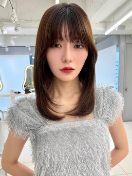 エジョン 三鷹店(Aejon) レイヤーロング/ヘルシースタイル/韓国ヘア/ベビーピンク/吉祥寺