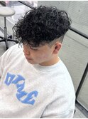 スペインカールスパイラルパーマ波巻きパーマ平巻き黒髪