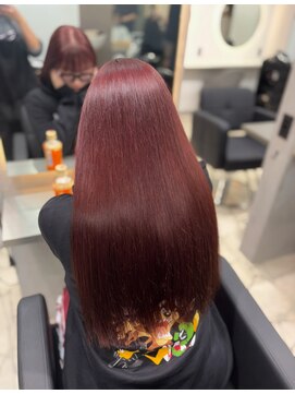 ラピス 福岡天神店(Lapis) ブリーチなしレッド