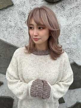 ソワンドブレス 阿倍野店(soin de brace) ピンクミルクティーベージュ