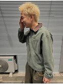 メンズカットハイトーンスパイキーショートベリーショート　GIA
