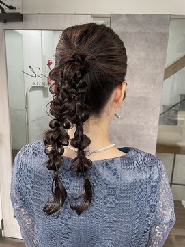 ハイル(KHAIR) twin arrange♪/梅田美容室/金城二千夏