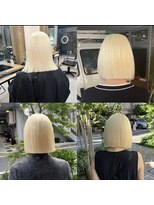 ヌエン 渋谷(NU/EN)&nbsp;髪質改善成分でうる艶ホワイトブロンド