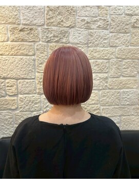 ヴァン カウンシル 川口店(VAN COUNCIL) ルミナスピンクオレンジボブ【東川口　ブリーチ】