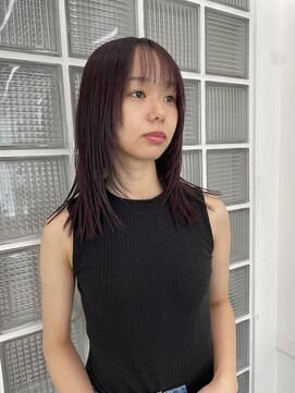 イル 天神西通り店(ill) 10代20代顔まわりレイヤー/グレージュ/透明感/髪質改善