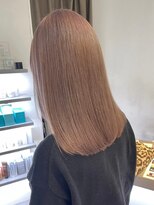 エリマバイフィフス 調布(elima by fifth)&nbsp;調布ベージュカラーダブルカラーロングミルクティーベージュ