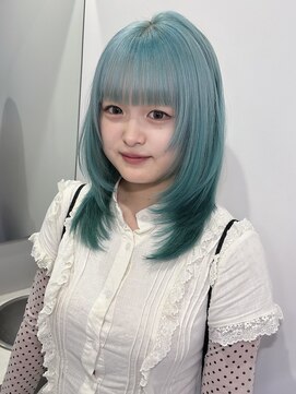 キオク(KIOX) ハイトーン/デザインカラー/レイヤーカット/ハッシュカット