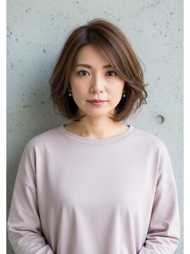 プラグ ヘアーデザイン 大名店(PLUG hair design) 内巻きボブ
