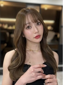 ピリオド 赤坂(Period.) ロングヘアーシフォンブラウン髪質改善　赤坂見附