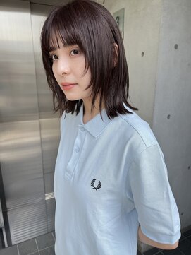 20代30代ボブ/ミディアムレイヤー／グレージュ/透明感/天神/大名