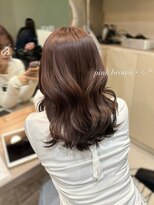 ヘアアンドメイク シークネクスト(HAIR&MAKE SeeK NEXT) ピンクブラウン×ツヤ感トリートメント