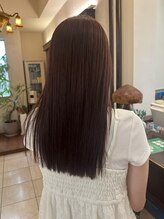 ナナナパレナ 梅田店(nanana parena) ほんのりレッドで叶える縮毛矯正×艶と透明感の上品カラー