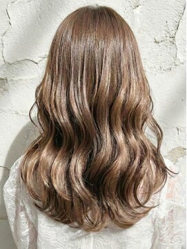 Lunohair髪質改善/縮毛矯正/白髪染め/トリートメント/レイヤー【4/1OPEN（予定）】 髪質改善×ふんわりツヤ髪オリーブブラウンで大人ウェーブ