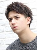アクティブショートルーズショートルーズパーマツイスパ刈り上げ