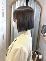 ロンドアジュール 横浜(Lond azur) クラゲウルフ/ミルクティーピンクベージュ/デザインカラー/前髪