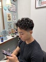 フォーコーナーズカットショップフェイビーズ 名古屋西(FourCornersCutShop favey's)&nbsp;メンズショート フェードスタイル スパイキーショート