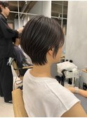 レイヤーカット/ミディアムボブ/レイヤーボブ/前髪/田町