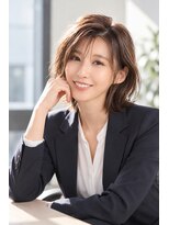 ランソ 新宿(RUNSO)&nbsp;大人女性の小顔レイヤーボブ・くびれ外ハネヘア