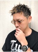 外ハネボブ　アッシュブラウン　ネオウルフ　デザインカラー