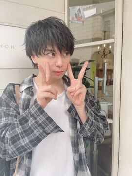 アミュレ(Amule) 柏木佑介くんメンズヘアカットスパイキーマッシュ前髪あり梅ヶ丘