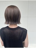 【HAIR lala+】 #透明感カラー #グレージュ #大人ショート