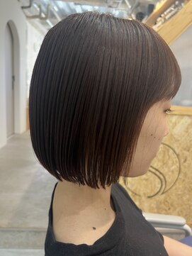 スクリバイタヒエ(SUKURI by tahie) #オレンジブラウン #ボブスタイル