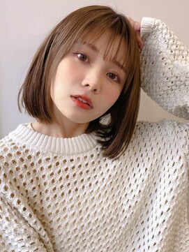 ハニーシブヤ(HONEY shibuya) 大人可愛い20代30代40代小顔ボブ×ショコララテベージュb