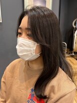 アルター(aL ter)&nbsp;流れる顔まわりカット［黒髪/レイヤーロング/前髪パーマ］