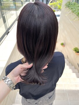 スタイル 成城学園前(STYLE) ダークチェリー×外はねミディ 【モリオカ】